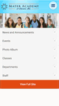 Mobile Screenshot of materacademynv.org